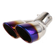Universal Car Styling Stainless Steel Elbow Exhaust Tail Muffler Tip Pipe, Inside Diameter: 7.2cm (Blue) - Exhaust Pipes by PMC TechLife | Online Shopping South Africa | PMC TechLife | Buy Now Pay Later Mobicred