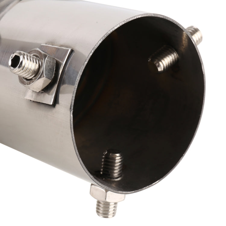 Universal Car Styling Stainless Steel Straight Exhaust Tail Muffler Tip Pipe, Inside Diameter: 6cm(Silver) - Exhaust Pipes by PMC TechLife | Online Shopping South Africa | PMC TechLife | Buy Now Pay Later Mobicred