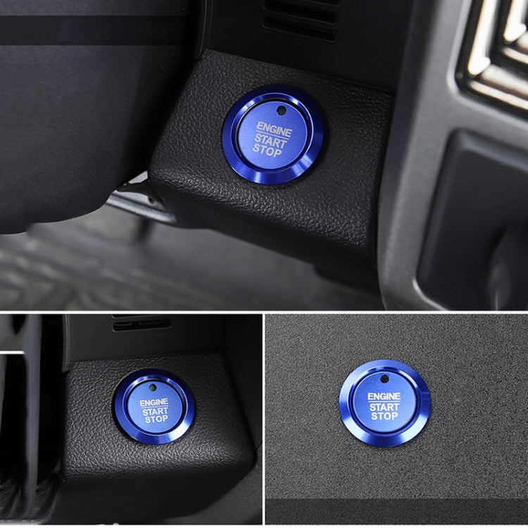 Car Engine Start Key Push Button Ring Trim Sticker Decoration for Ford F150 (Blue) - Decoration Rings by PMC TechLife | Online Shopping South Africa | PMC TechLife | Buy Now Pay Later Mobicred