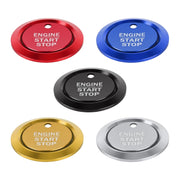 Car Engine Start Key Push Button Ring Trim Sticker Decoration for Ford F150 (Red)