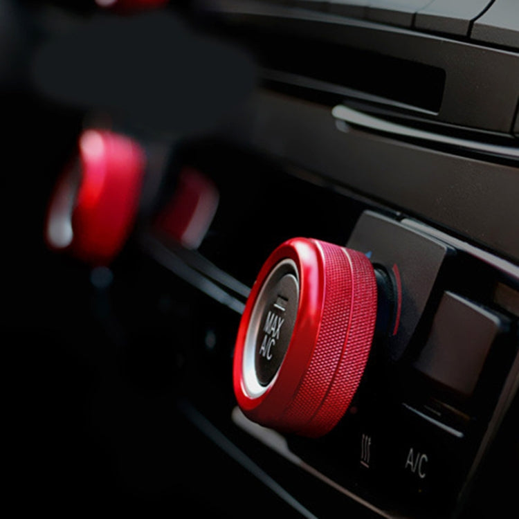 3 PCS Car Metal Air Conditioner Knob Case for BMW X1 / X2 / GT (Red) - Decoration Rings by PMC Jewellery | Online Shopping South Africa | PMC Jewellery | Buy Now Pay Later Mobicred