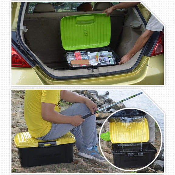 3R-2002 Car / Household Storage Box Sealed Box, Capacity: 40L(Black)