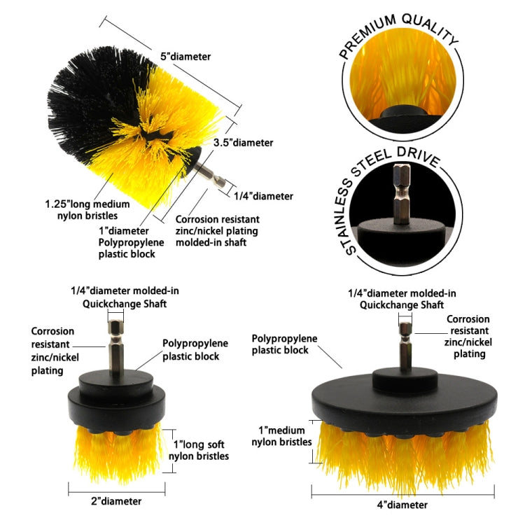 15 in 1 Floor Wall Window Glass Cleaning Descaling Electric Drill Brush Head Set, Random Color Delivery - Sponges, Cloths & Brushes by PMC TechLife | Online Shopping South Africa | PMC TechLife | Buy Now Pay Later Mobicred