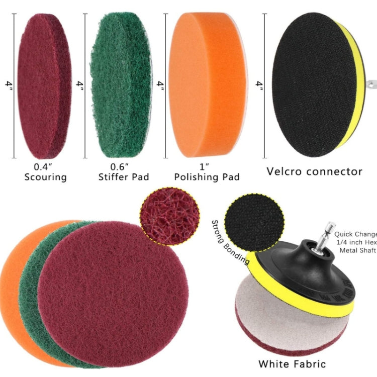 20 in 1 Floor Wall Window Glass Cleaning Descaling Electric Drill Brush Head Set - Sponges, Cloths & Brushes by PMC TechLife | Online Shopping South Africa | PMC TechLife | Buy Now Pay Later Mobicred