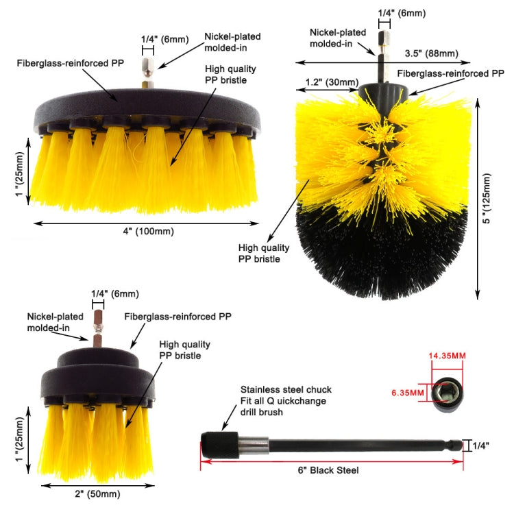 37 in 1 Floor Wall Window Glass Cleaning Descaling Electric Drill Brush Head Set - Sponges, Cloths & Brushes by PMC TechLife | Online Shopping South Africa | PMC TechLife | Buy Now Pay Later Mobicred