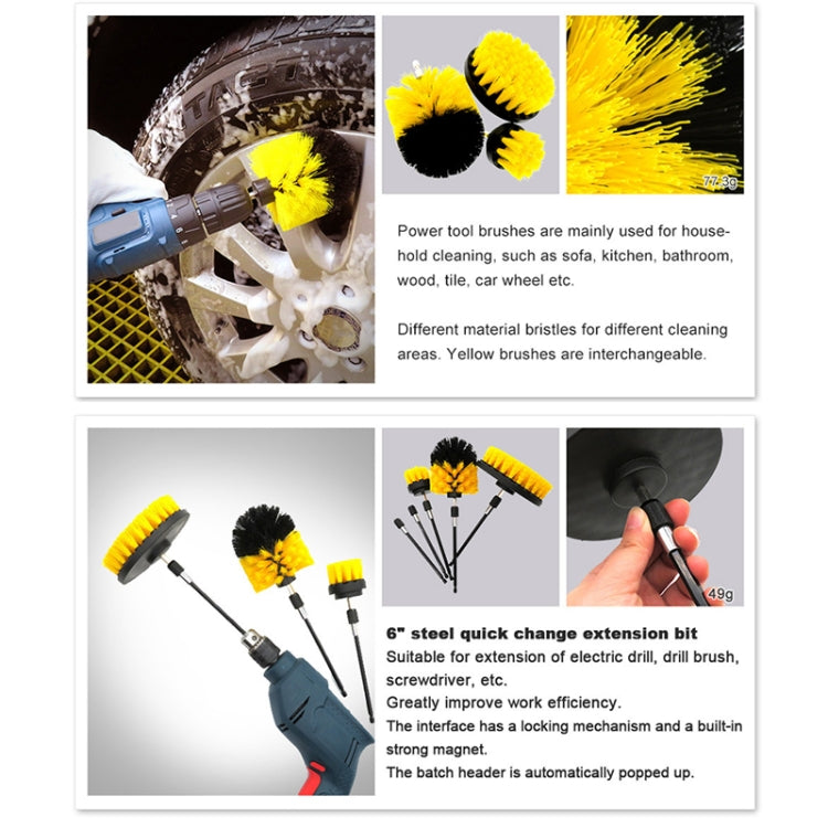 37 in 1 Floor Wall Window Glass Cleaning Descaling Electric Drill Brush Head Set - Sponges, Cloths & Brushes by PMC TechLife | Online Shopping South Africa | PMC TechLife | Buy Now Pay Later Mobicred