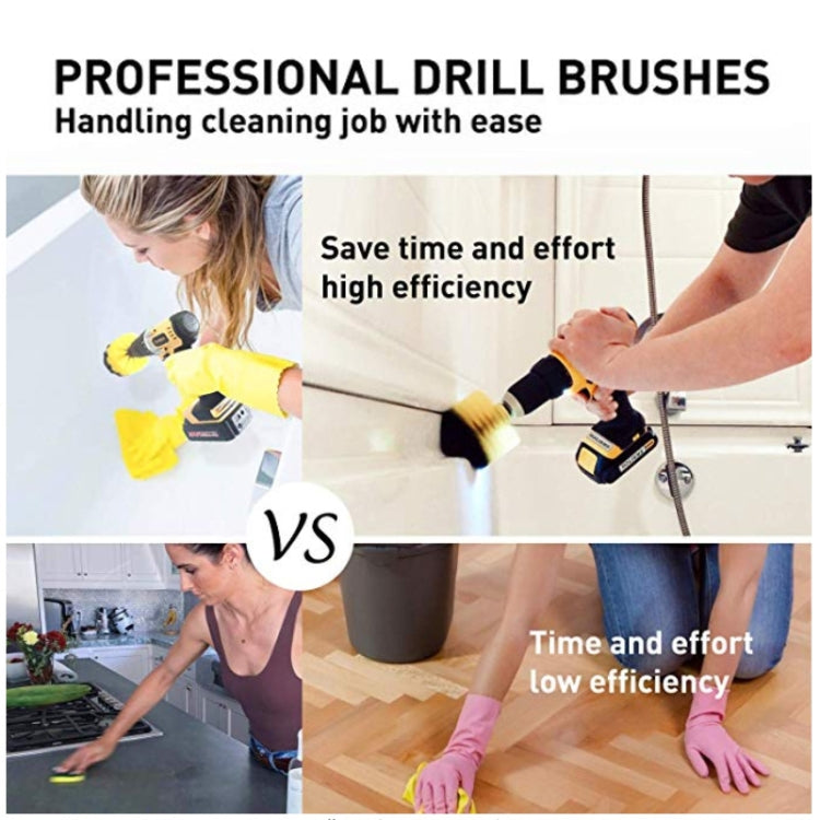 37 in 1 Floor Wall Window Glass Cleaning Descaling Electric Drill Brush Head Set - Sponges, Cloths & Brushes by PMC TechLife | Online Shopping South Africa | PMC TechLife | Buy Now Pay Later Mobicred