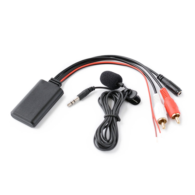 Car 2RCA Lotus Male Head AUX Music + MIC Bluetooth Phone Cable, Cable Length: 1.5m - DIY Cables by PMC TechLife | Online Shopping South Africa | PMC TechLife | Buy Now Pay Later Mobicred