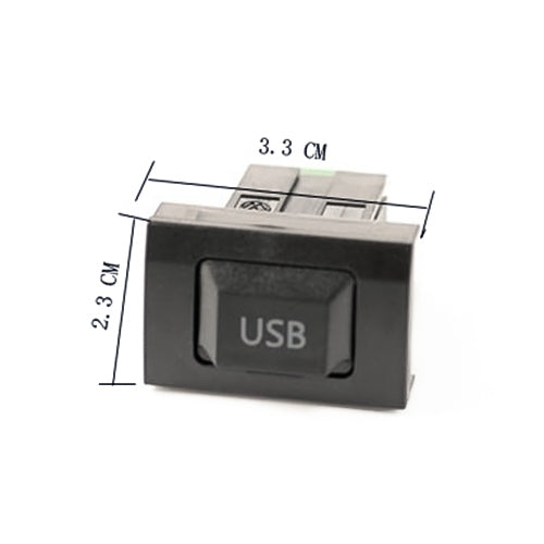 Car Center Console CD Reserved Position Modified USB Port 3.3x2.3cm for Volkswagen / Audi / Skoda - Car Switches by PMC TechLife | Online Shopping South Africa | PMC TechLife | Buy Now Pay Later Mobicred