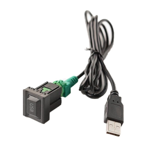 Car Center Console CD Reserved Position Modified 2.6x2.3cm USB Interface Conversion Cable Wiring Harness for Volkswagen / Audi / Skoda, Cable Length: 1m - Car Switches by PMC TechLife | Online Shopping South Africa | PMC TechLife | Buy Now Pay Later Mobicred