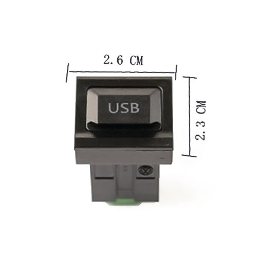 Car Center Console CD Reserved Position Modified USB Port 2.6x2.3cm for Volkswagen / Audi / Skoda - Car Switches by PMC TechLife | Online Shopping South Africa | PMC TechLife | Buy Now Pay Later Mobicred