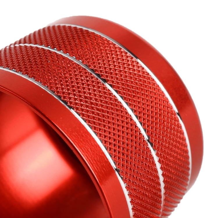 3 PCS / Set Air Conditioning Knob Metal Decorative Ring for BMW X3 / X4 / 5 Series / 7 Series / 6 Series GT (Red)