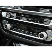 3 PCS / Set Air Conditioning Knob Metal Decorative Ring for BMW X3 / X4 / 5 Series / 7 Series / 6 Series GT (Silver)