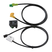 Car AUX USB Switch Holder + Cable Wiring Harness for Volkswagen Magotan / Touran / Polo / Touran RCD510/310+/300+