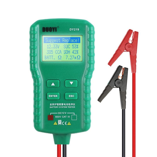 DUOYI DY219 Digital Battery Analyzer Car Fault Diagnostic Device Current and Voltage Detector - free shipping - PMC Jewellery - Order now!