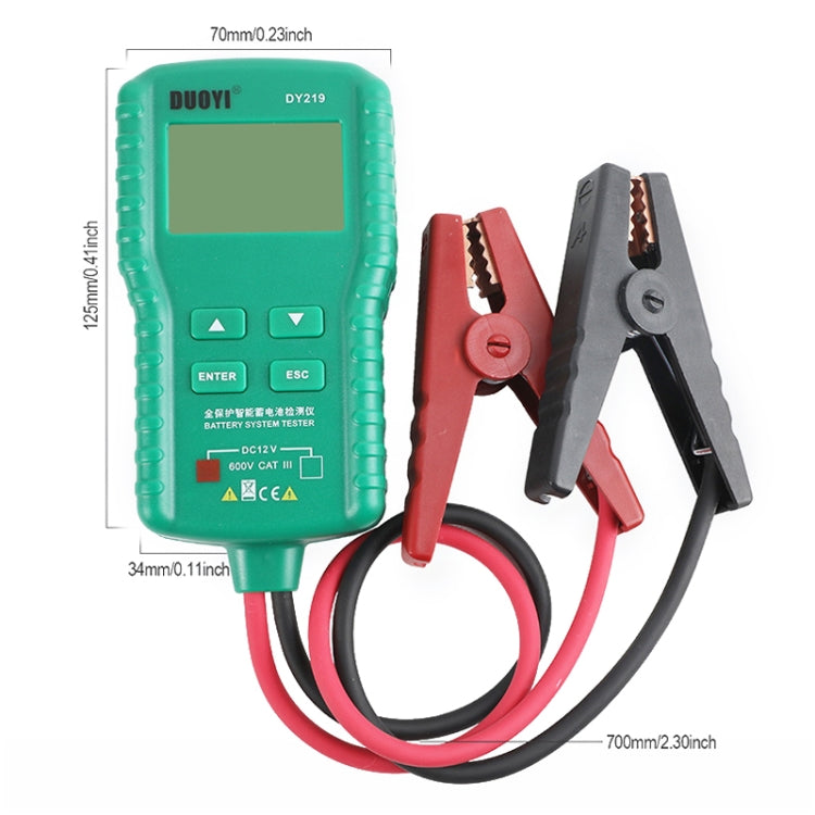 DUOYI DY219 Digital Battery Analyzer Car Fault Diagnostic Device Current and Voltage Detector - free shipping - PMC Jewellery - Order now!