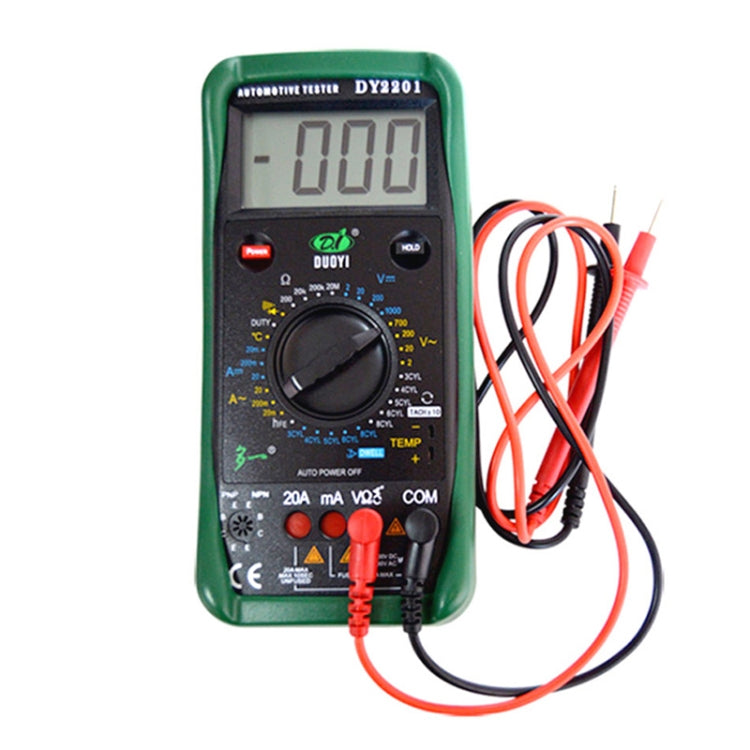DUOYI DY2201 Car High-precision Digital Automobile Multi-function Maintenance Automatic Universal Meter - free shipping - PMC Jewellery - Order now!