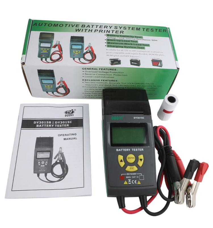 DUOYI DY3015C Car 24V Battery Tester - free shipping - PMC TechLife - Order now!