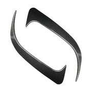 Car Rear Bumper Wind Knife Blade Decoration Sticker for Mercedes-Benz CLA200/220/250/260 (Carbon Fiber Black)