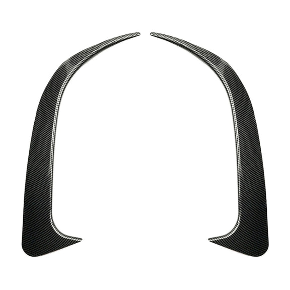 Car Rear Bumper Wind Knife Blade Decoration Sticker for Mercedes-Benz CLA200/220/250/260 (Carbon Fiber Black)