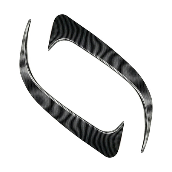 Car Rear Bumper Wind Knife Blade Decoration Sticker for Mercedes-Benz CLA200/220/250/260 (Carbon Fiber Black)