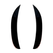 Car Front Wind Knife Decoration Sticker Strip for Mercedes-Benz C Class C180L/C260L/C300L (Black)