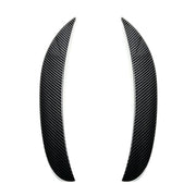 Car Front Wind Knife Decoration Sticker Strip for Mercedes-Benz C Class C180L/C260L/C300L (Carbon Fiber Black)