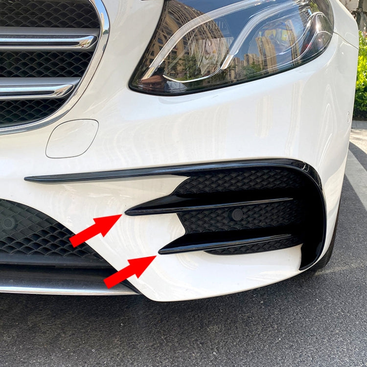 Car Front Bumper AMG Air Inlet Grille Decoration Sticker Strip for Mercedes-Benz E Class W213 2016-2020/E200/E260/E300 (Black) - Decorative Strip by PMC TechLife | Online Shopping South Africa | PMC TechLife | Buy Now Pay Later Mobicred