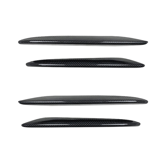 Car Front Bumper AMG Air Inlet Grille Decoration Sticker Strip for Mercedes-Benz E Class W213 2016-2020/E200/E260/E300 (Carbon Fiber Black)