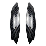 Car Headlight Eyebrow Decoration Sticker for Volkswagen Golf 5 (Carbon Fiber Black)