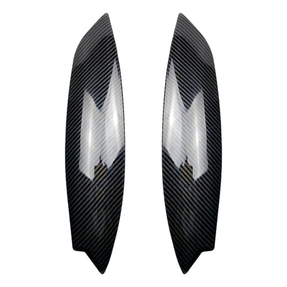Car Headlight Eyebrow Decoration Sticker for Volkswagen Golf 5 (Carbon Fiber Black)
