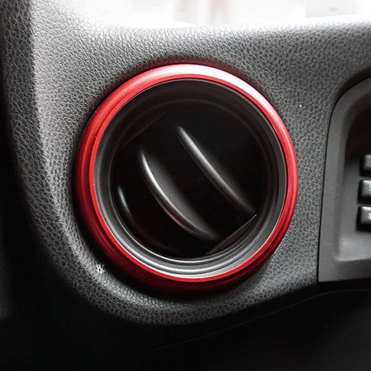 2 PCS Car Air Conditioner Air Outlet Decorative Ring for Subaru BRZ Outback / Toyota 86(Red) - Decoration Rings by PMC TechLife | Online Shopping South Africa | PMC TechLife | Buy Now Pay Later Mobicred