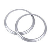 2 PCS Car Air Conditioner Air Outlet Decorative Ring for Subaru BRZ Outback / Toyota 86(Silver)