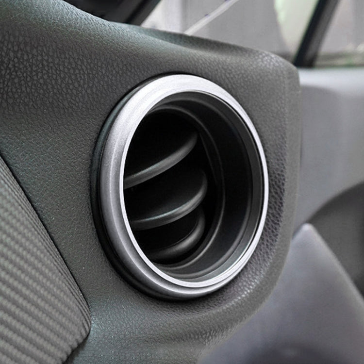 2 PCS Car Air Conditioner Air Outlet Decorative Ring for Subaru BRZ Outback / Toyota 86(Silver)