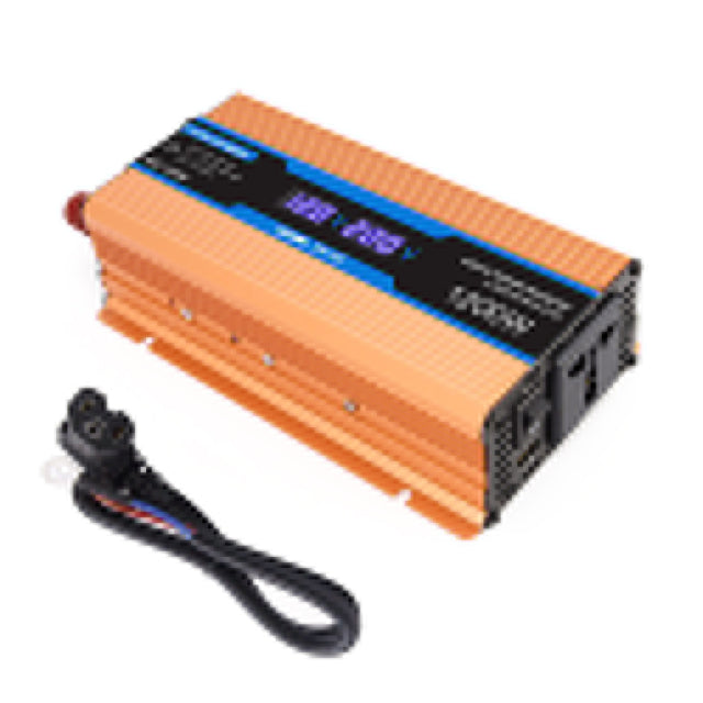 Carmaer Modified Sine Wave 48V to 220V 1200W Car Multi-function Double Digital Display Inverter Household Power Converter