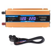 Carmaer Modified Sine Wave 48V to 220V 1600W Car Multi-function Double Digital Display Inverter Household Power Converter