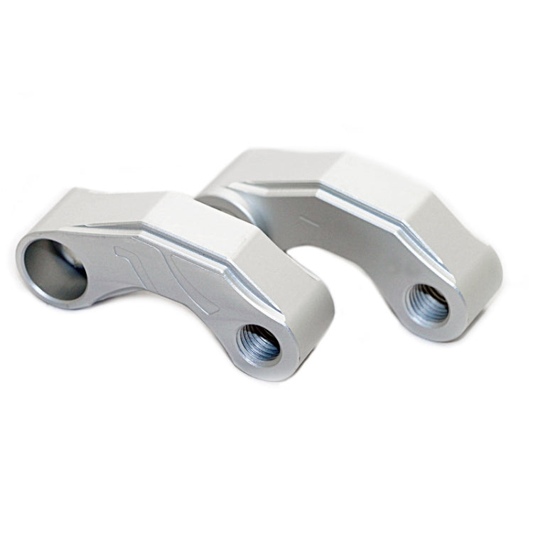 SF-YSZ-2 Mirror Code Motorcycle Modification Aluminum Alloy CNC Rearview Extension Bracket Set (Silver) - Others by PMC TechLife | Online Shopping South Africa | PMC TechLife | Buy Now Pay Later Mobicred