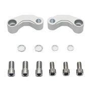 SF-YSZ-2 Mirror Code Motorcycle Modification Aluminum Alloy CNC Rearview Extension Bracket Set (Silver)