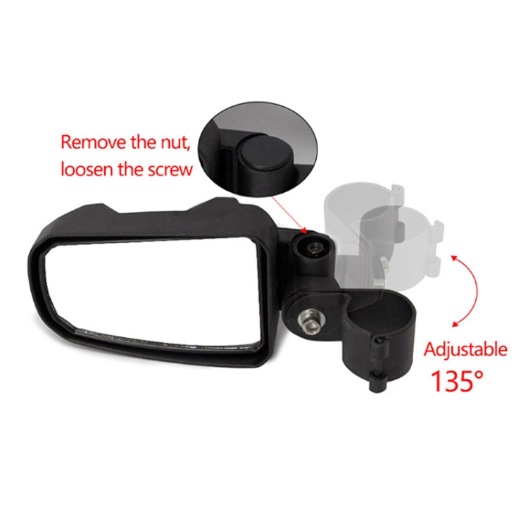 Pair All-terrain Vehicles Wide Field View 2.0 inch Rearview Mirror Side Reflector Mirror for UTV / ATV - Side Mirrors by PMC TechLife | Online Shopping South Africa | PMC TechLife | Buy Now Pay Later Mobicred