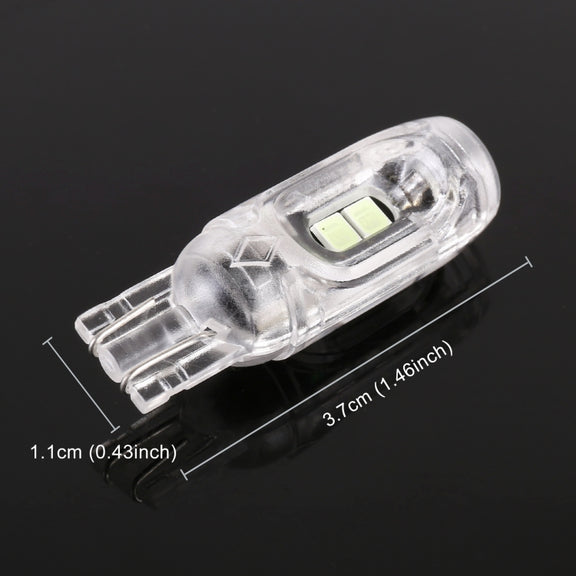 10 PCS T10 DC12V / 1W Car Clearance Light 5LEDs SMD-3030 Lamp Beads (Ice Blue Light)