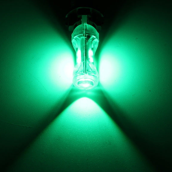 10 PCS T10 DC12V / 1W Car Clearance Light 5LEDs SMD-3030 Lamp Beads (Green Light)