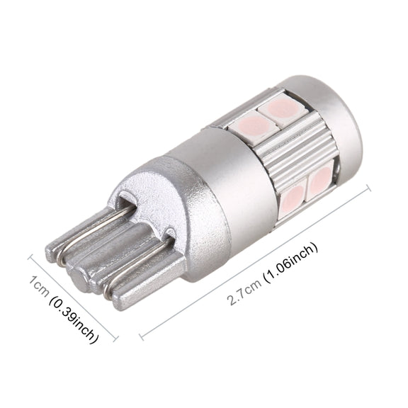 4 PCS T10 DC12V / 2W Car Clearance Light 9LEDs SMD-3030 Lamp Beads (Pink Light)