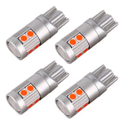 4 PCS T10 DC12V / 2W Car Clearance Light 9LEDs SMD-3030 Lamp Beads (Red Light)