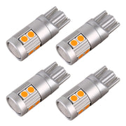 4 PCS T10 DC12V / 2W Car Clearance Light 9LEDs SMD-3030 Lamp Beads (Yellow Light)
