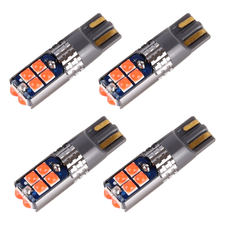 4 PCS T10 DC12V / 2W Car Clearance Light 10LEDs SMD-3030 Lamp Beads (Red Light) - Clearance Lights by PMC TechLife | Online Shopping South Africa | PMC TechLife | Buy Now Pay Later Mobicred