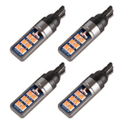 4 PCS T10 DC12V / 4W Car Clearance Light 12LEDs SMD-3030 Lamp Beads (Pink Light)