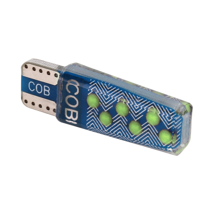 10 PCS T10 DC12V / 1.2W Car Clearance Light 12LEDs COB Lamp Beads (Ice Blue Light)
