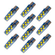 10 PCS T10 DC12V / 1.2W Car Clearance Light 12LEDs COB Lamp Beads (Yellow Light) - Clearance Lights by PMC TechLife | Online Shopping South Africa | PMC TechLife | Buy Now Pay Later Mobicred
