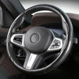 Car Universal Carbon Fiber Steering Wheel Cover (Black) - Steering Wheel Accessories by PMC TechLife | Online Shopping South Africa | PMC TechLife | Buy Now Pay Later Mobicred