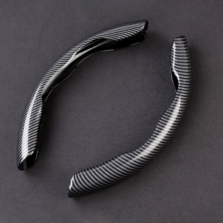 Car Universal Carbon Fiber Steering Wheel Cover (Black) - Steering Wheel Accessories by PMC TechLife | Online Shopping South Africa | PMC TechLife | Buy Now Pay Later Mobicred